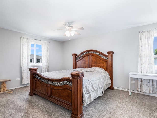 8429 162nd Pl Unit 3, Tinley Park, IL 60487 - bedroom featuring carpet and ceiling fan