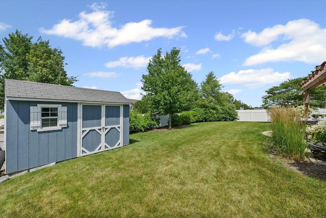 204 Campbell St, Tolono, IL 61880 - view of yard with a storage unit