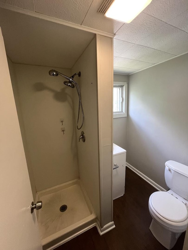 21142 Locust St, Matteson, IL 60443 - bathroom featuring walk in shower, wood finished floors, and vanity