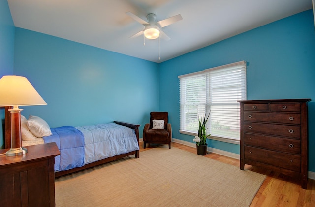 332 Stonemill Ln, Oswego, IL 60543 - bedroom featuring light wood-style flooring and ceiling fan