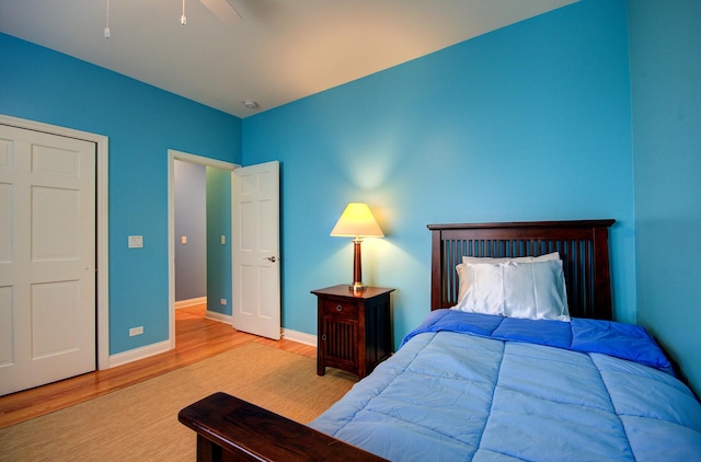 332 Stonemill Ln, Oswego, IL 60543 - bedroom with wood finished floors and ceiling fan