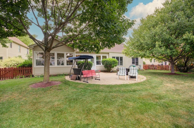 332 Stonemill Ln, Oswego, IL 60543 - view of yard featuring a patio area