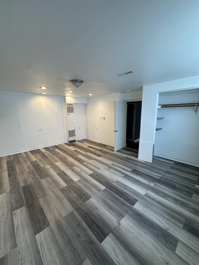 360 Chappel Ave, Calumet City, IL 60409 - unfurnished living room featuring wood finished floors and recessed lighting
