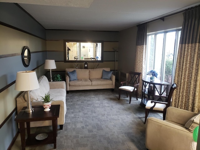 110 W Butterfield Rd Unit 405S, Elmhurst, IL 60126 - living room featuring carpet flooring