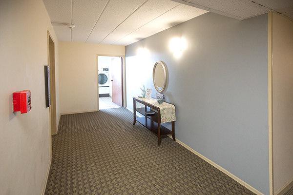 110 W Butterfield Rd Unit 405S, Elmhurst, IL 60126 - corridor featuring washer / dryer and carpet