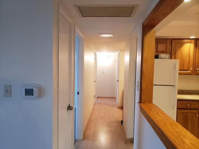 110 W Butterfield Rd Unit 405S, Elmhurst, IL 60126 - corridor with light wood-type flooring and baseboards