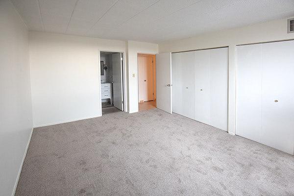 110 W Butterfield Rd Unit 405S, Elmhurst, IL 60126 - unfurnished bedroom featuring carpet floors and multiple closets