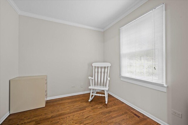 912 Morningside Dr, Lake Forest, IL 60045 - unfurnished room featuring ornamental molding and wood finished floors
