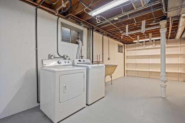 912 Morningside Dr, Lake Forest, IL 60045 - unfinished basement featuring washer and dryer