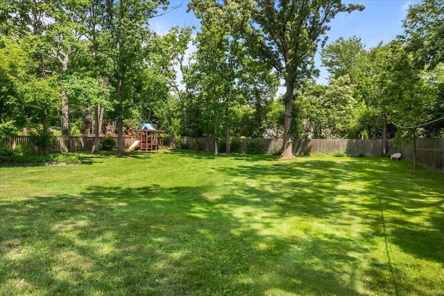 912 Morningside Dr, Lake Forest, IL 60045 - fenced backyard featuring a playground