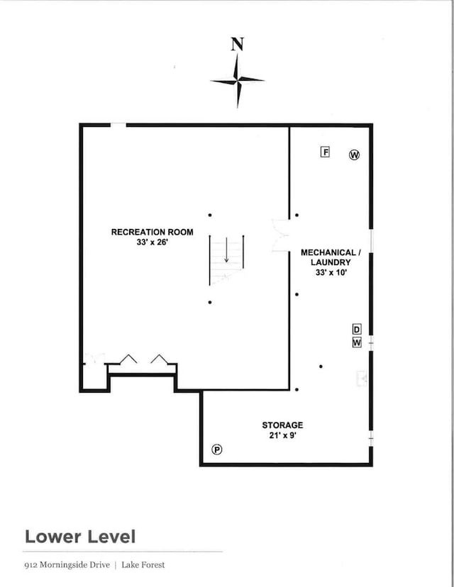 912 Morningside Dr, Lake Forest, IL 60045 - view of property floor plan