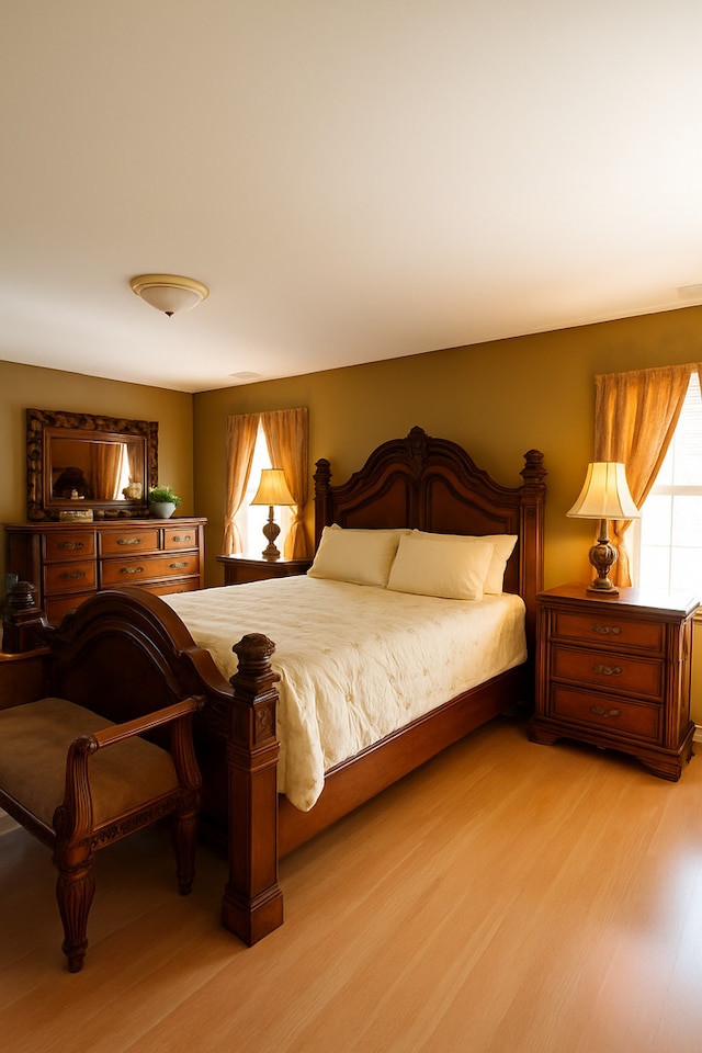 3533 N Natoma Ave, Chicago, IL 60634 - bedroom featuring multiple windows and light wood-style floors