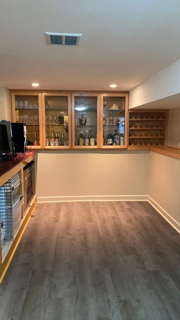 3533 N Natoma Ave, Chicago, IL 60634 - bar area featuring wood finished floors and recessed lighting