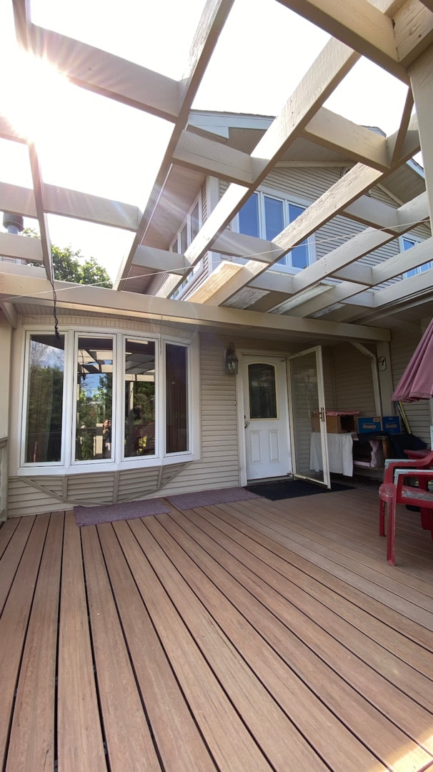 3533 N Natoma Ave, Chicago, IL 60634 - view of wooden terrace