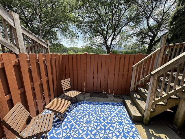 1487 N Clybourn Ave Unit B, Chicago, IL 60610 - view of patio / terrace featuring stairs