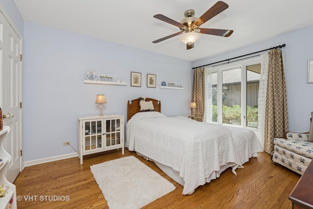20830 W Exeter Rd, Kildeer, IL 60047 - bedroom featuring wood finished floors and a ceiling fan