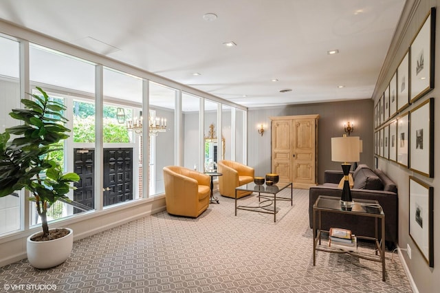 90 E Franklin Pl Unit 106, Lake Forest, IL 60045 - building lobby featuring ornamental molding