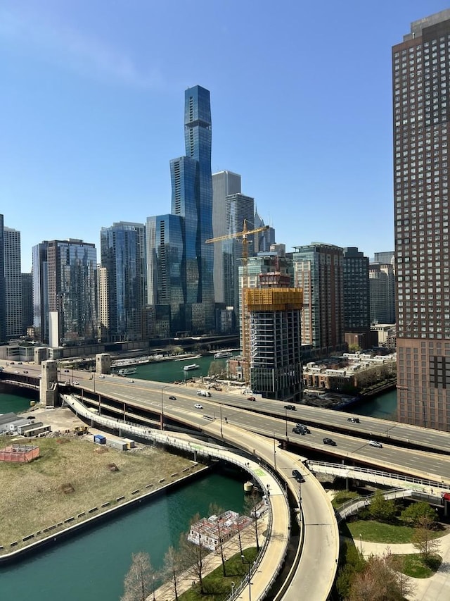 505 N Lake Shore Dr Unit 2110-11, Chicago, IL 60611 - view of city skyline featuring a large body of water and a notable bridge