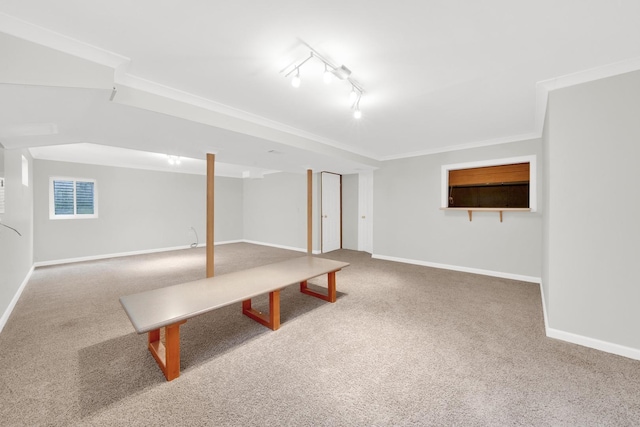 15 Harrison Ln, Streamwood, IL 60107 - finished basement featuring carpet floors