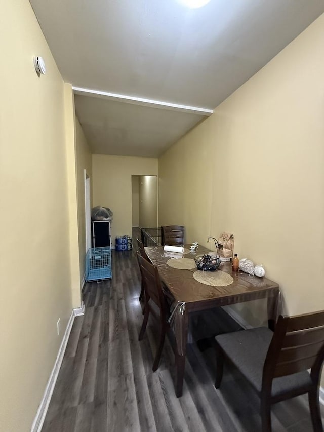 203 Union St, Joliet, IL 60433 - dining room with dark wood-style floors and baseboards
