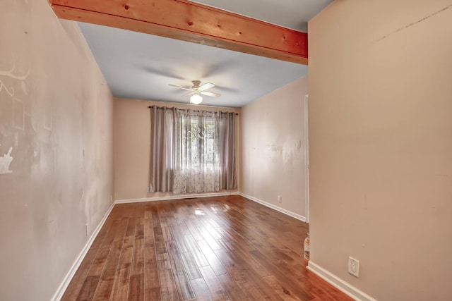 7912 S 85th Ave, Justice, IL 60458 - empty room with wood-type flooring and a ceiling fan