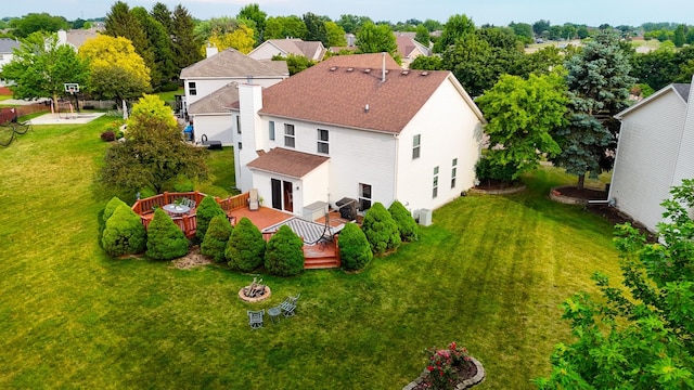 2578 Crestview Dr, Aurora, IL 60502 - aerial view of property and surrounding area