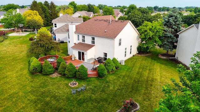 2578 Crestview Dr, Aurora, IL 60502 - drone / aerial view