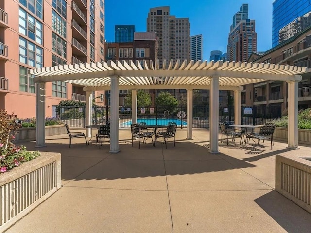 1101 S State St Unit 2202, Chicago, IL 60605 - view of home's community with a pergola and a view of city