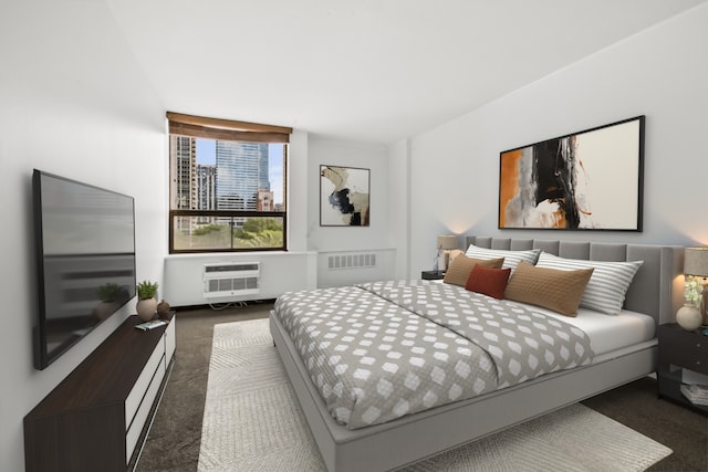 1360 N Sandburg Ter Unit 703C, Chicago, IL 60610 - bedroom with carpet and a wall unit AC