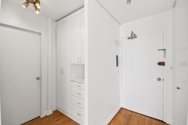 1360 N Sandburg Ter Unit 703C, Chicago, IL 60610 - hallway featuring light wood finished floors