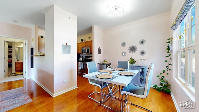 614 Pineridge Dr N Unit 614, Oswego, IL 60543 - dining area with light wood finished floors and baseboards