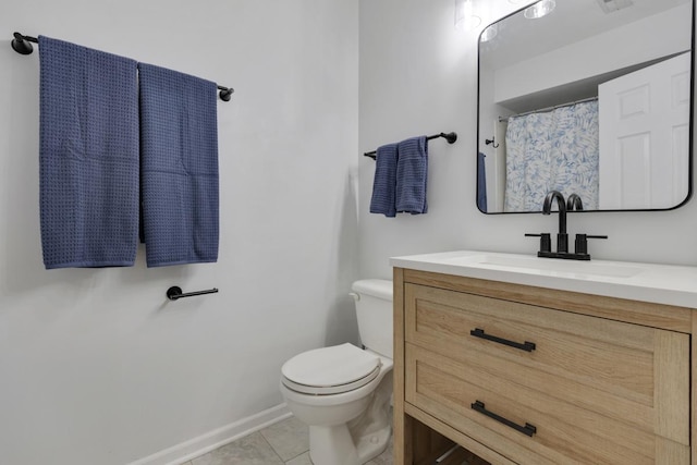 1669 W Bayside Ct, Hoffman Estates, IL 60192 - full bath with vanity and tile patterned floors