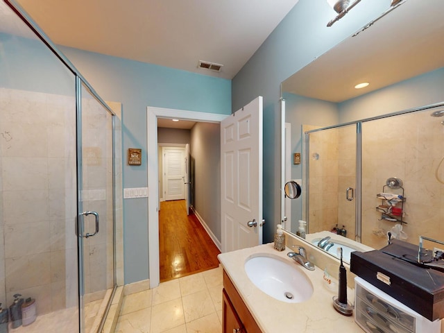 4968 N Milwaukee Ave Unit 2W, Chicago, IL 60630 - bathroom with vanity and a stall shower