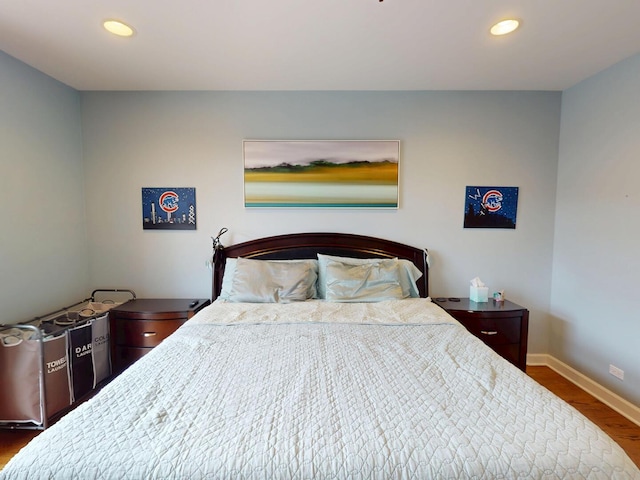4968 N Milwaukee Ave Unit 2W, Chicago, IL 60630 - bedroom featuring wood finished floors and recessed lighting