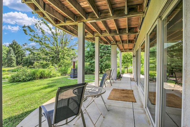 2405 Prairieridge Pl, Champaign, IL 61822 - view of patio / terrace featuring view of wooded area