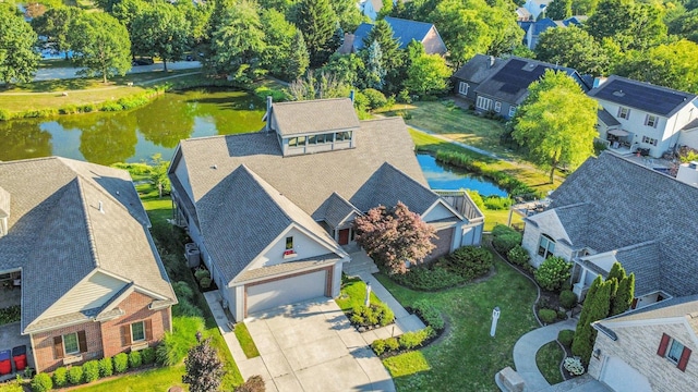 2405 Prairieridge Pl, Champaign, IL 61822 - aerial view of residential area with a nearby body of water