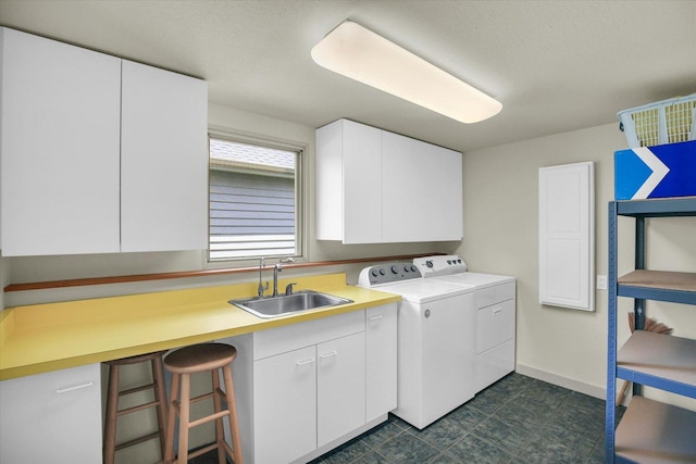 2405 Prairieridge Pl, Champaign, IL 61822 - laundry area with separate washer and dryer and cabinet space