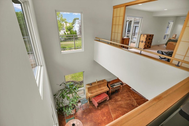 2405 Prairieridge Pl, Champaign, IL 61822 - stairs with a towering ceiling