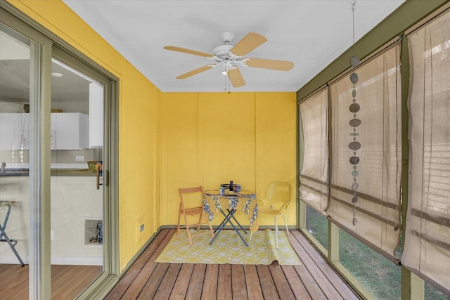 2405 Prairieridge Pl, Champaign, IL 61822 - sunroom with a ceiling fan