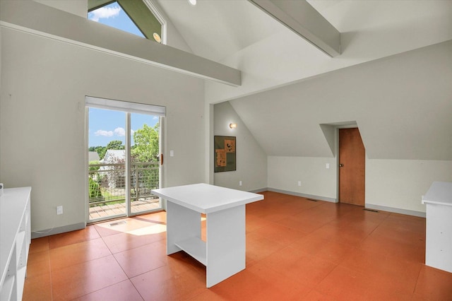 2405 Prairieridge Pl, Champaign, IL 61822 - bonus room featuring baseboards and high vaulted ceiling