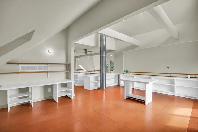 2405 Prairieridge Pl, Champaign, IL 61822 - unfurnished office with a ceiling fan