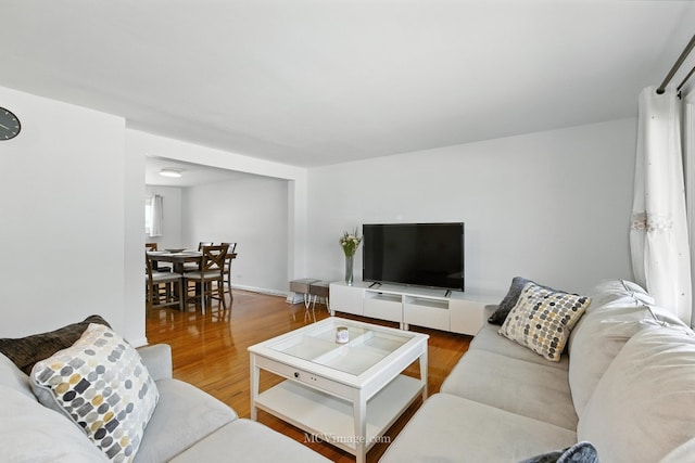 7003 W Carol Ave, Niles, IL 60714 - living area featuring wood finished floors and baseboards