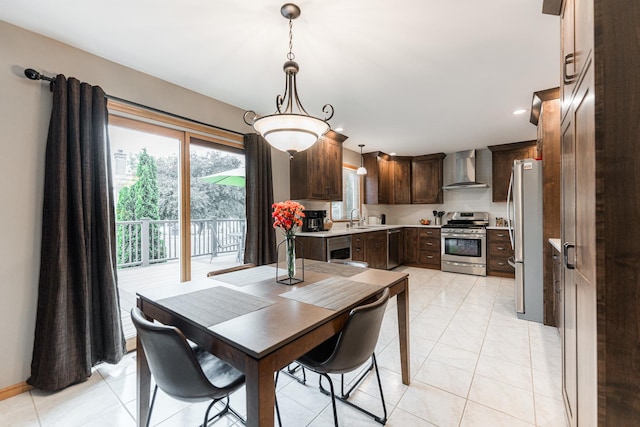 1132 Swanberg Ct, Sycamore, IL 60178 - dining room with recessed lighting and light tile patterned flooring