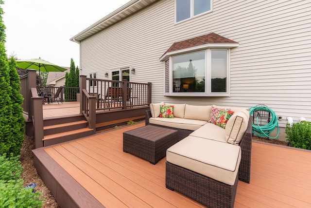 1132 Swanberg Ct, Sycamore, IL 60178 - deck featuring an outdoor hangout area and outdoor dining space