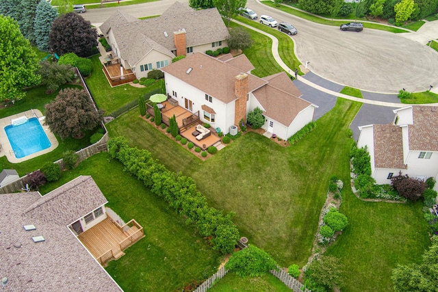 1132 Swanberg Ct, Sycamore, IL 60178 - drone / aerial view of a pool area