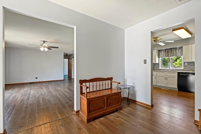 17257 W Rich Ct, Elwood, IL 60421 - corridor featuring dark wood-type flooring