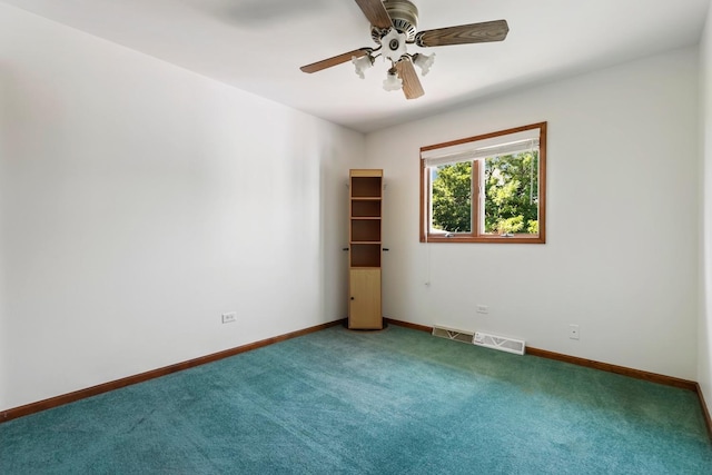 17257 W Rich Ct, Elwood, IL 60421 - empty room with carpet and a ceiling fan
