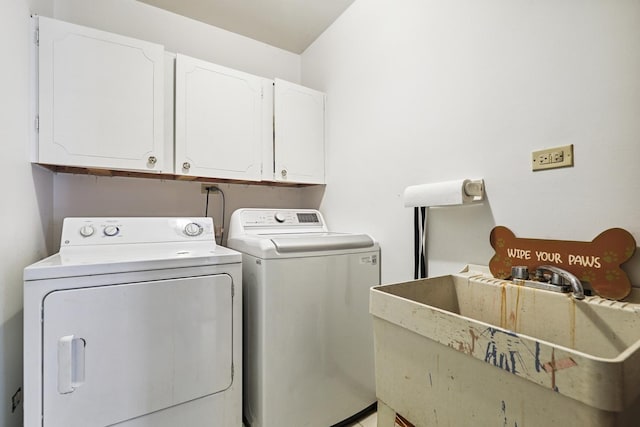 17257 W Rich Ct, Elwood, IL 60421 - laundry room with cabinet space and washer and clothes dryer