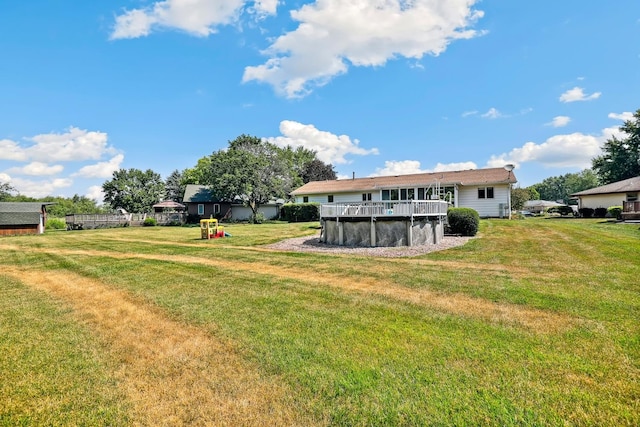 17257 W Rich Ct, Elwood, IL 60421 - view of green lawn with a covered pool