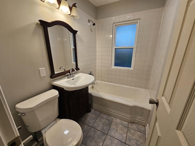 623 Westmoreland Ave, Waukegan, IL 60085 - bathroom with vanity, shower / tub combination, and tile patterned flooring